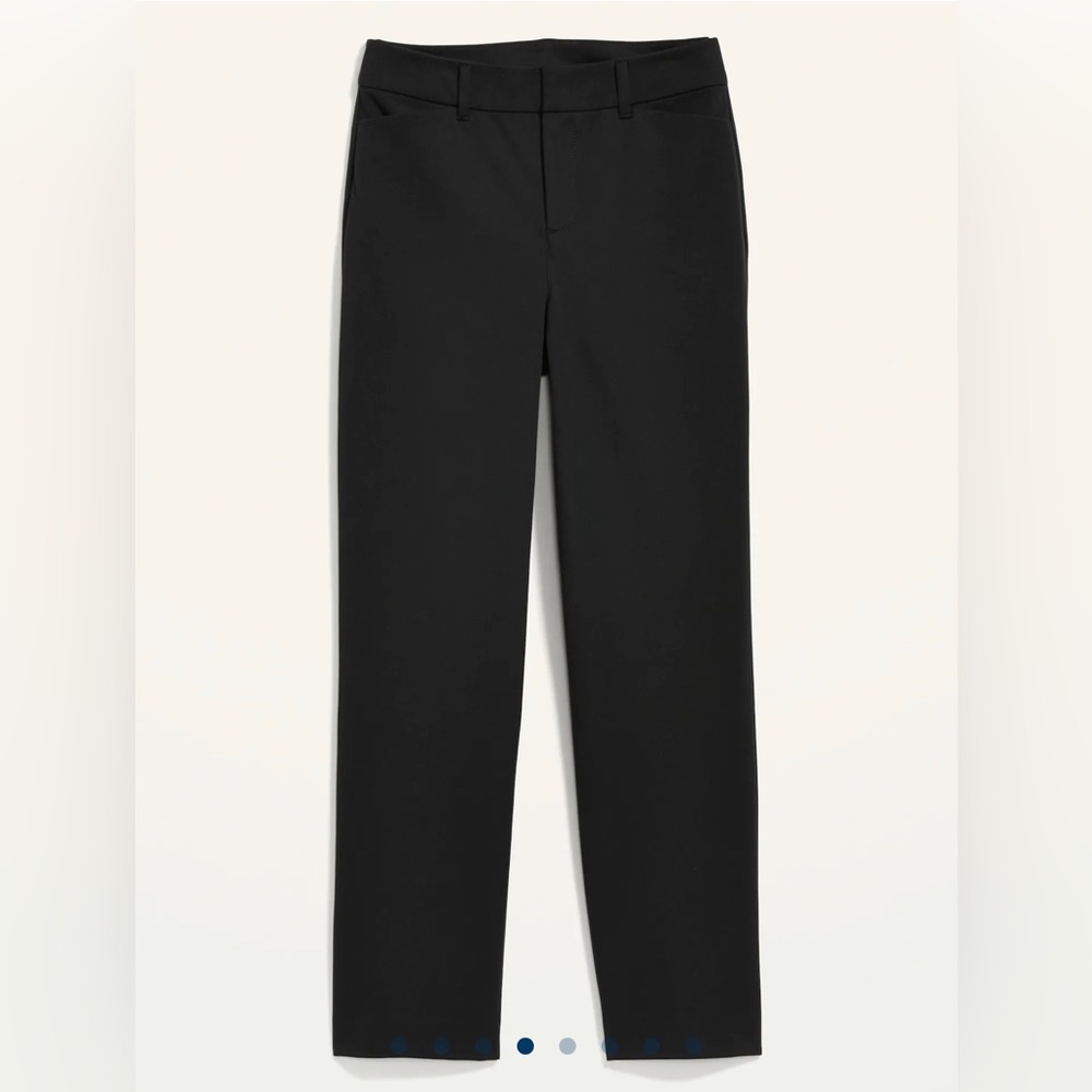 🆕 Old Navy Women’s High-Waisted Pixie Straight Ankle Pants Black 14 Tall Large - Picture 4 of 15